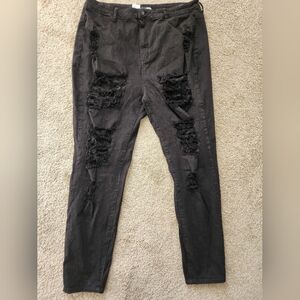 Fashion Nova Black High-Rise Skinny Jeans